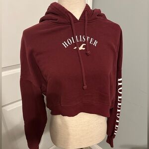 Hollister women’s sz small crop hoodie